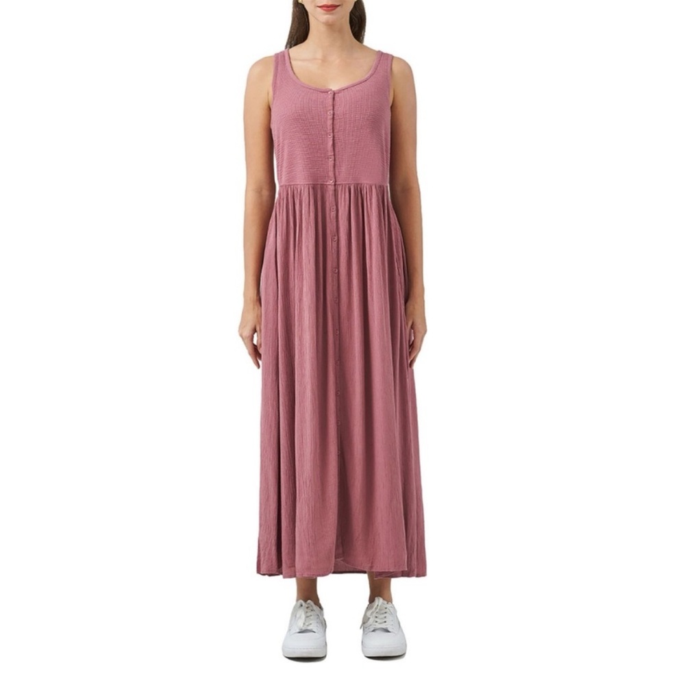 Frye Ladies Button Front Midi Dress Size Medium - Picture 15 of 16